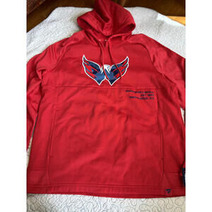 Washington Capitals Red Hoodie‎ Sweatshirt Fanatics size Large